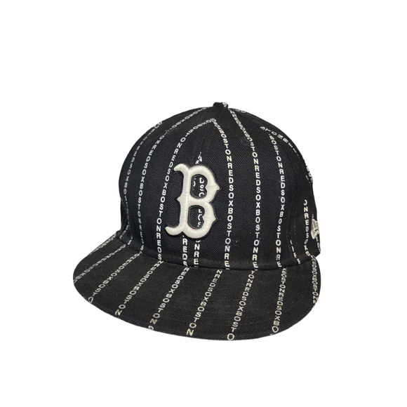 New Era 59FIFTY Boston Redsox flatbill cap spellout - Picture 6 of 6